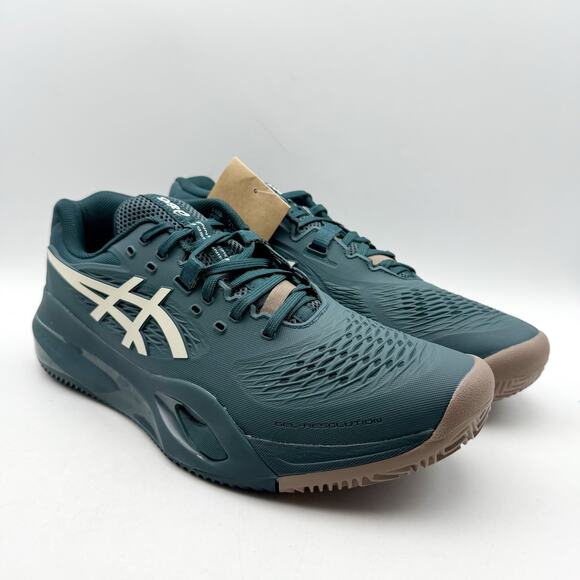 ASICS Mens Gel-Resolution X Tennis Sneakers US 10 EU 44 Green Athletic NIB main image 5